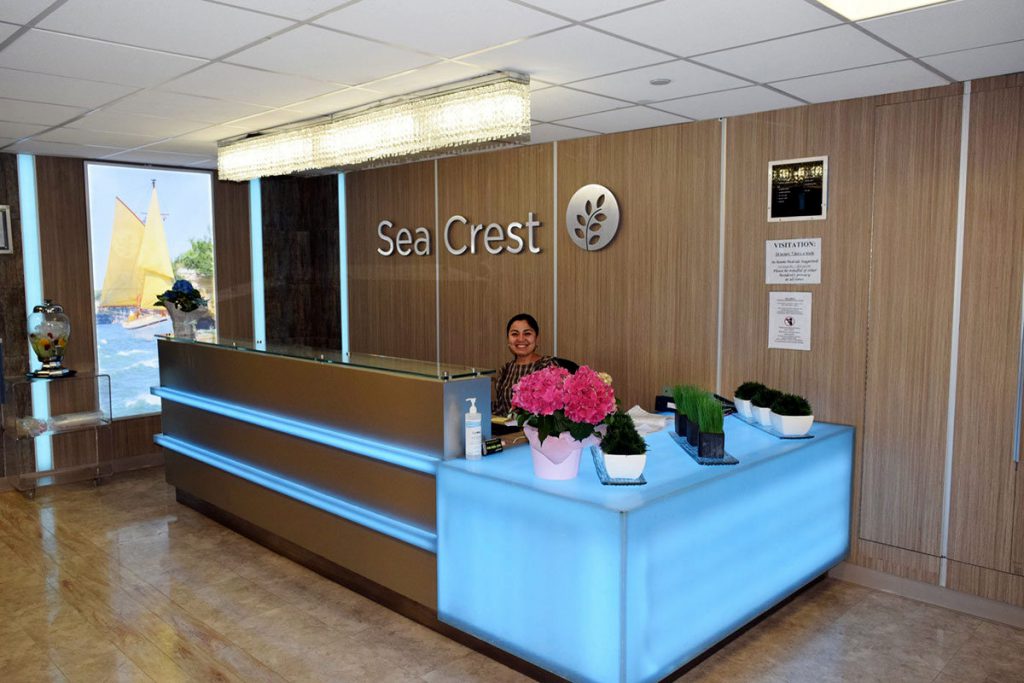 sea crest reception desk and receptionist